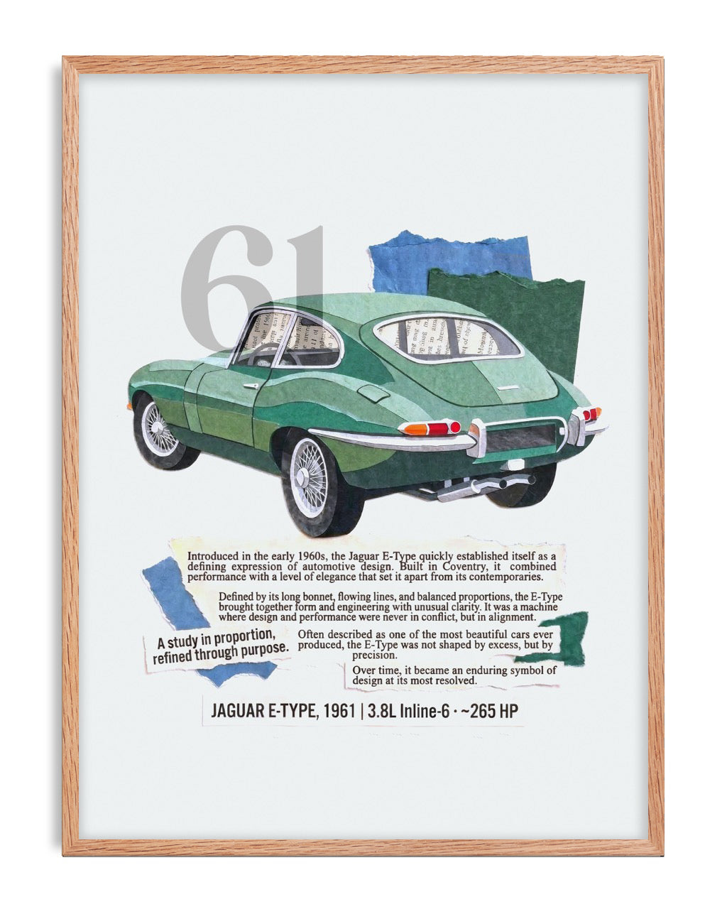 1961 Jaguar E-Type Collage