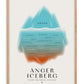 Oak-framed Anger Iceberg art print with a turquoise iceberg and emotions labeled beneath the waterline.