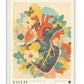 White-framed YOTIF Cardia in Bloom art print with an anatomical heart, colorful flowers, and a butterfly.