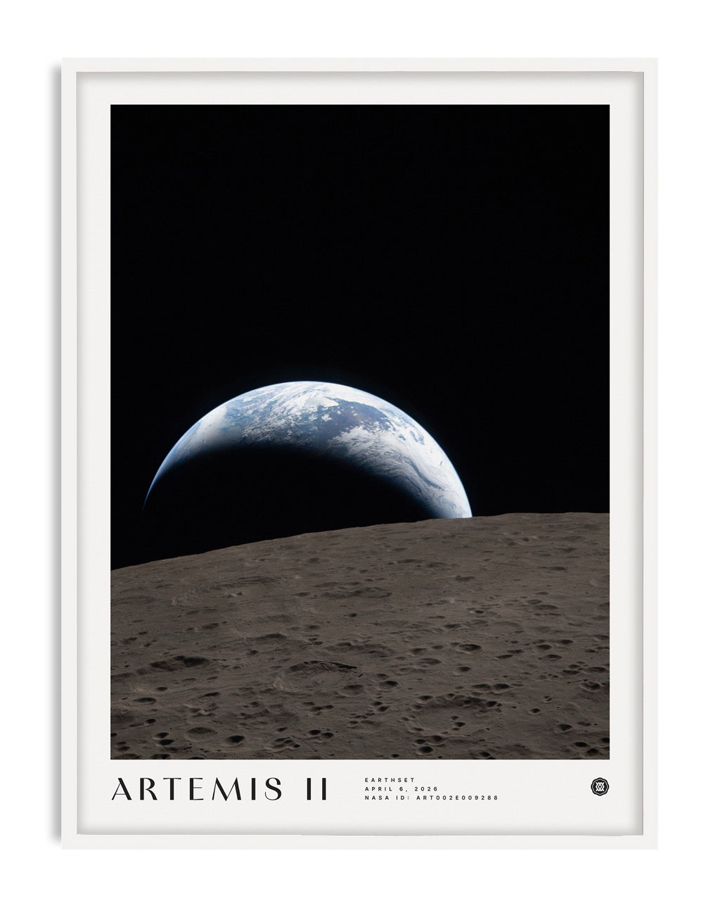 Earthset Artemis II NASA