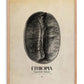 Oak-framed Ethiopia Yirgacheffe, Sidamo art print featuring a black coffee bean with map outlines.