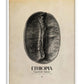 White-framed Ethiopia Yirgacheffe, Sidamo art print featuring a black coffee bean with map outlines.