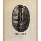 Oak-framed Sumatra Aceh, Lintong art print featuring a black coffee bean with map outlines.