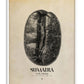 White-framed Sumatra Aceh, Lintong art print featuring a black coffee bean with map outlines.