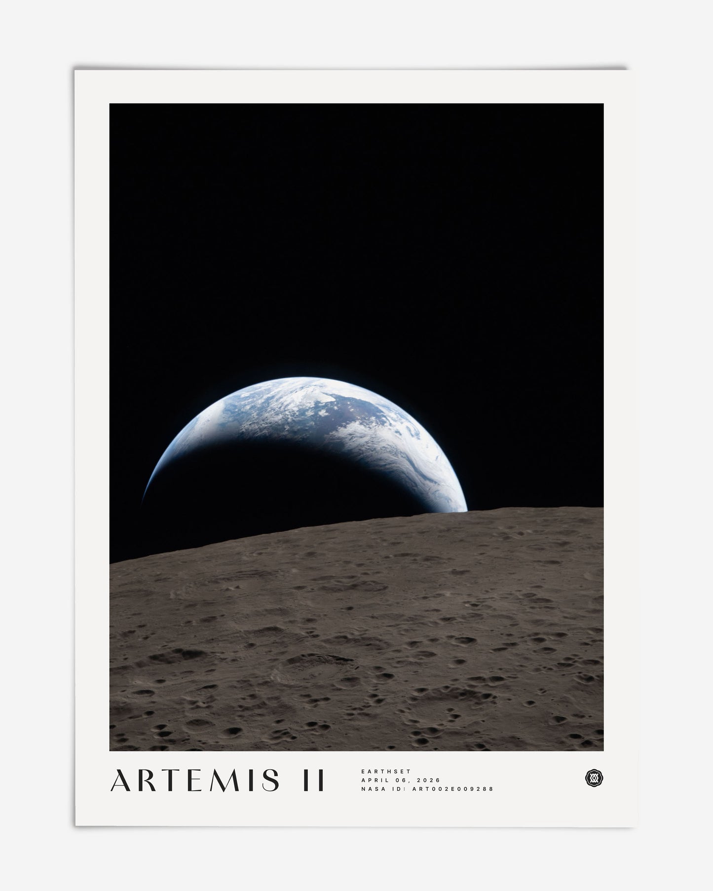 Earthset Artemis II NASA