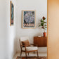 Framed Paris Wall art print on home office wall