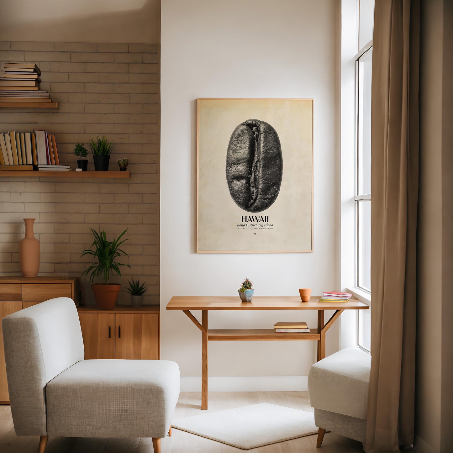 Hawaii Coffee Origins Print | Café Wall Art, Coffee Poster, Kitchen Decoration, Cafe-themed, Espresso Bar & Barista Decor