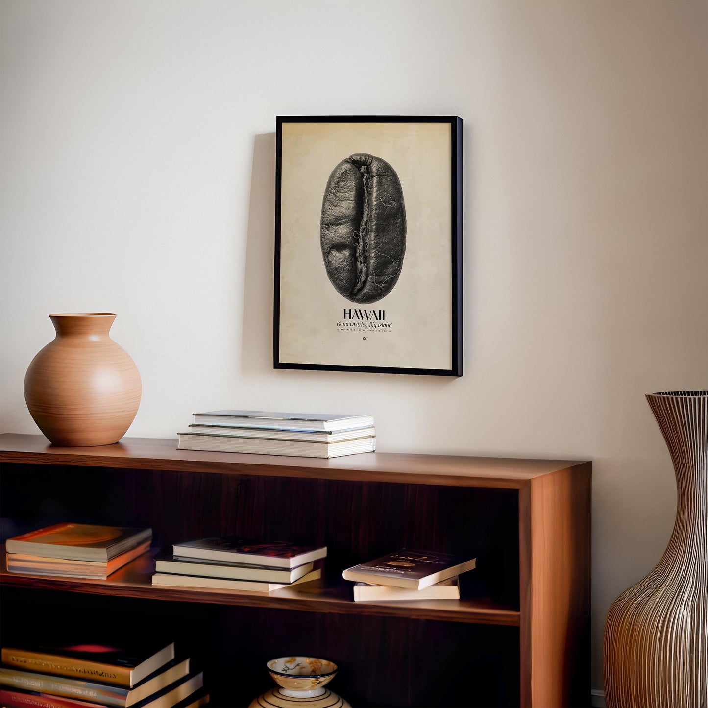 Hawaii Coffee Origins Print | Café Wall Art, Coffee Poster, Kitchen Decoration, Cafe-themed, Espresso Bar & Barista Decor