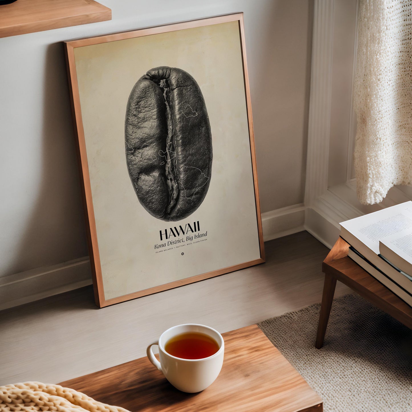 Hawaii Coffee Origins Print | Café Wall Art, Coffee Poster, Kitchen Decoration, Cafe-themed, Espresso Bar & Barista Decor