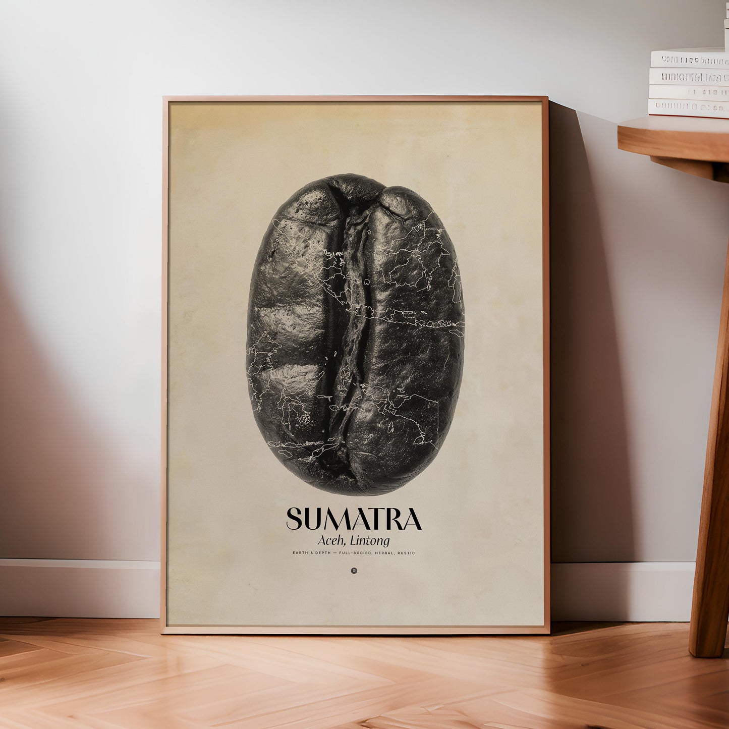 Sumatra Coffee Origins Print | Café Wall Art, Coffee Poster, Kitchen Decoration, Cafe-themed, Espresso Bar & Barista Decor