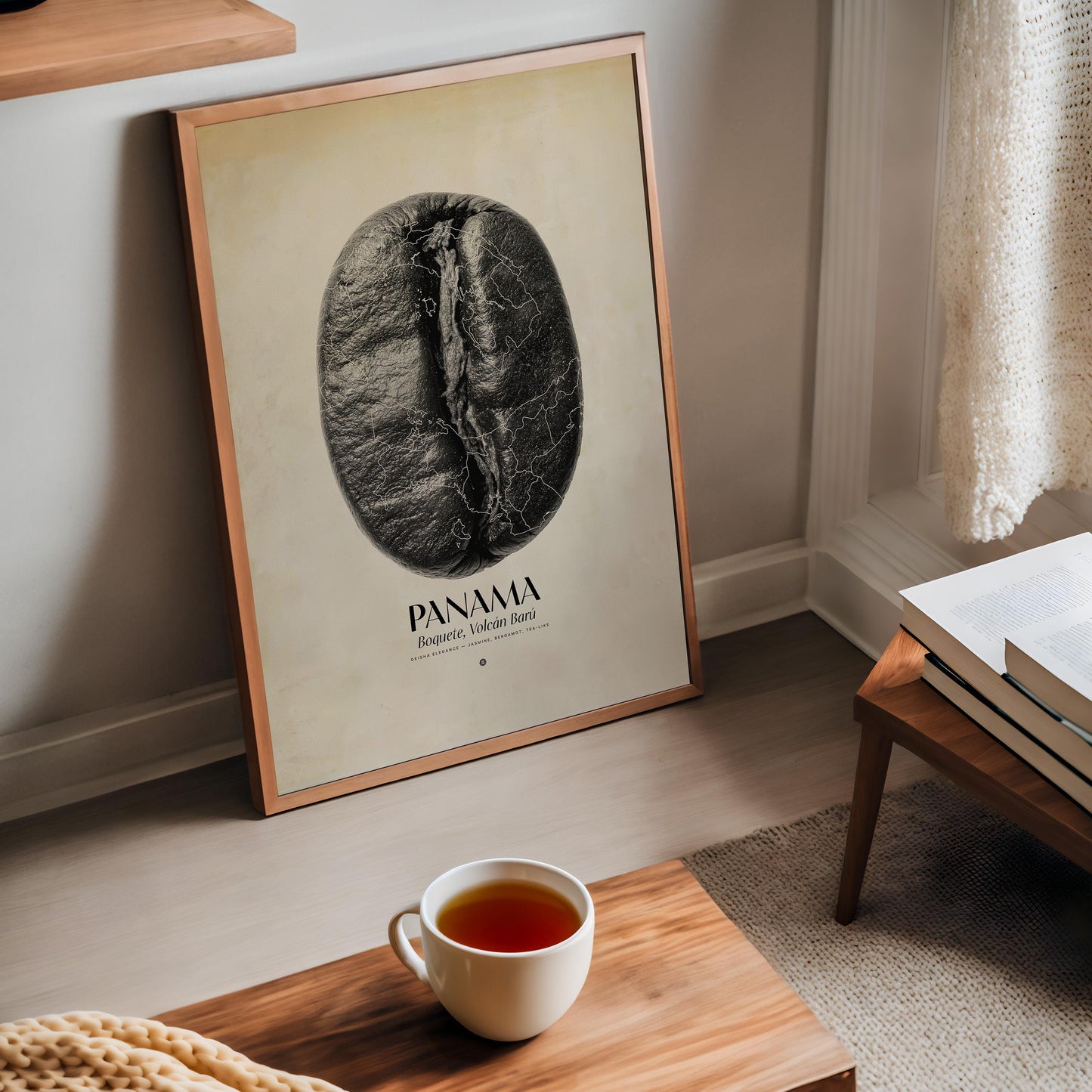 Panama Coffee Origins Print | Café Wall Art, Coffee Poster, Kitchen Decoration, Cafe-themed, Espresso Bar & Barista Decor
