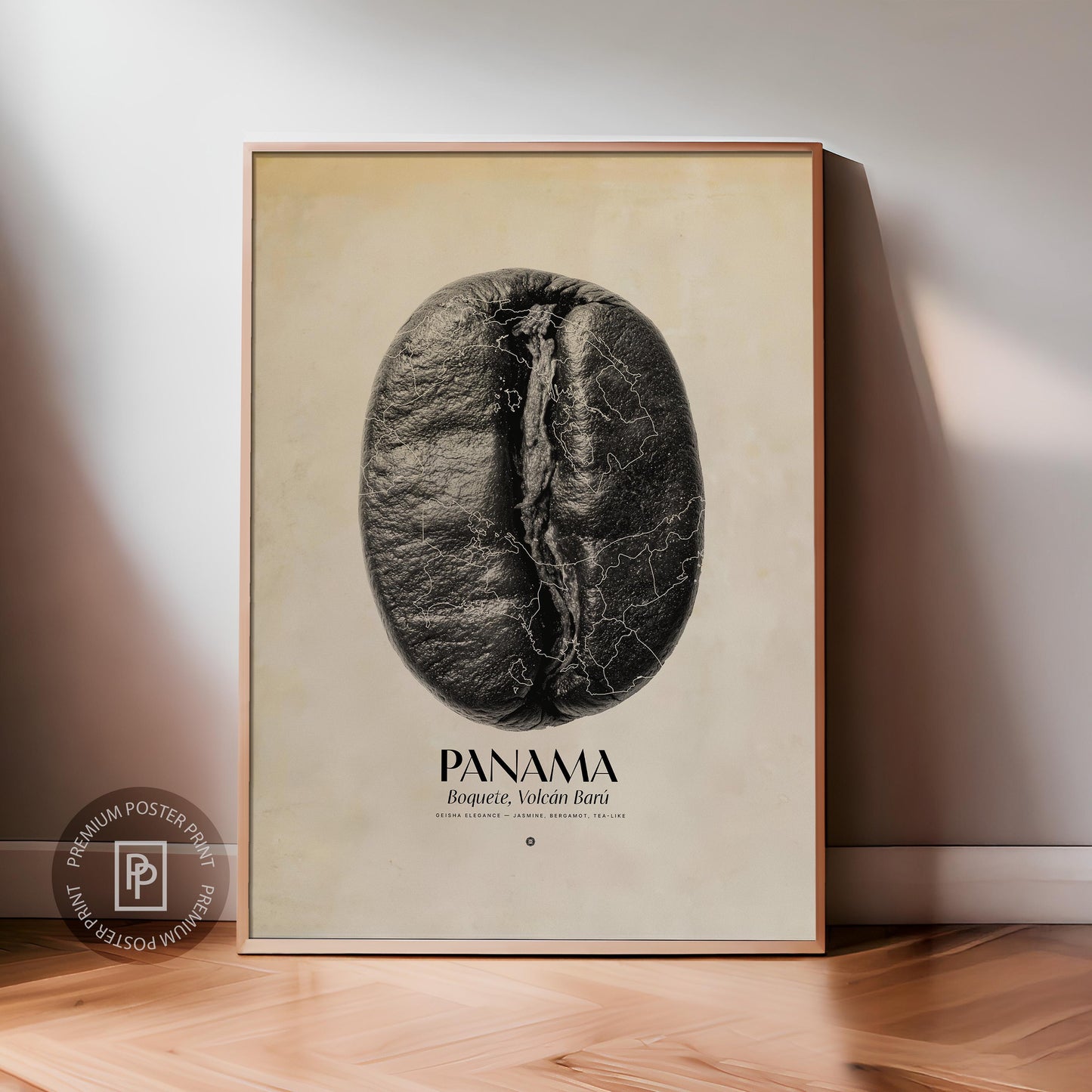Panama Coffee Origins Print | Café Wall Art, Coffee Poster, Kitchen Decoration, Cafe-themed, Espresso Bar & Barista Decor