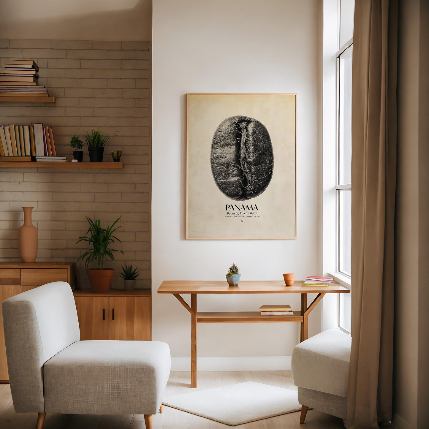 Panama Coffee Origins Print | Café Wall Art, Coffee Poster, Kitchen Decoration, Cafe-themed, Espresso Bar & Barista Decor