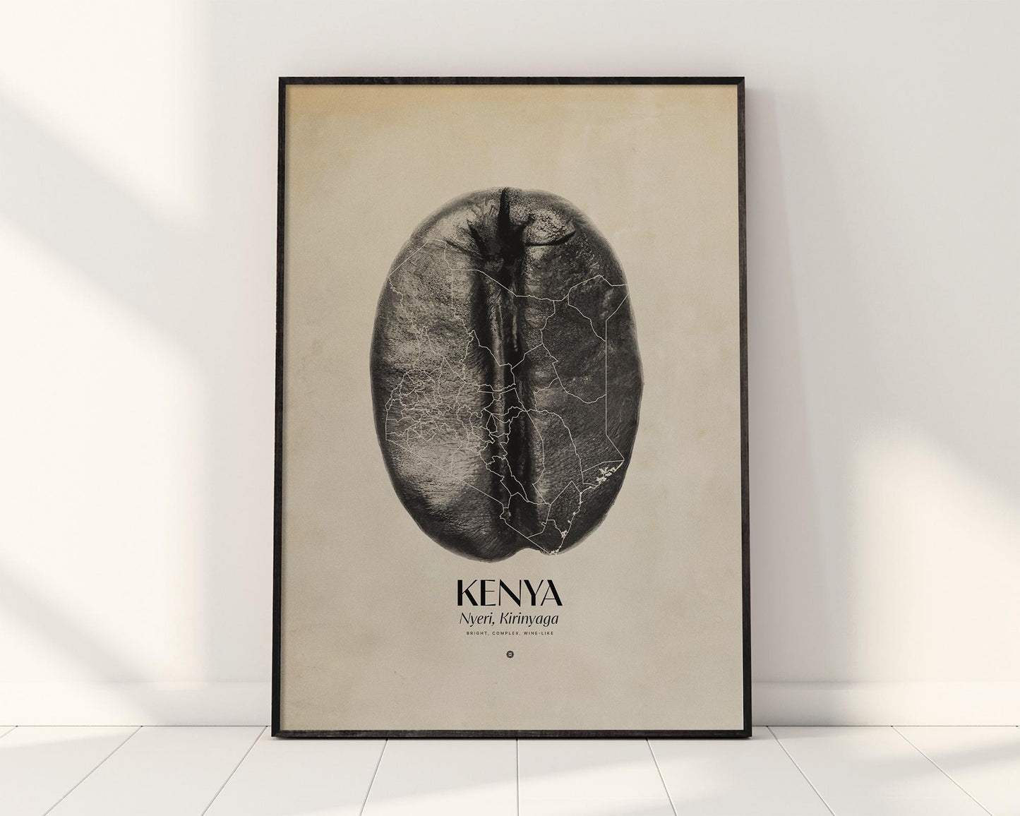 Kenya Coffee Origins Print | Café Wall Art, Coffee Poster, Kitchen Decoration, Cafe-themed, Espresso Bar & Barista Decor