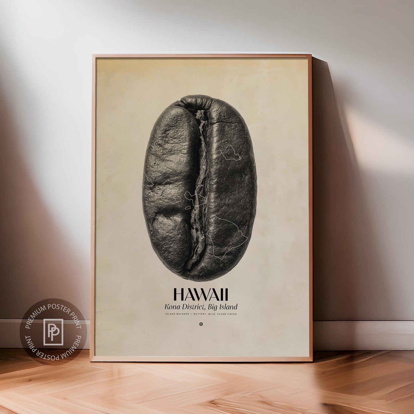 Hawaii Coffee Origins Print | Café Wall Art, Coffee Poster, Kitchen Decoration, Cafe-themed, Espresso Bar & Barista Decor