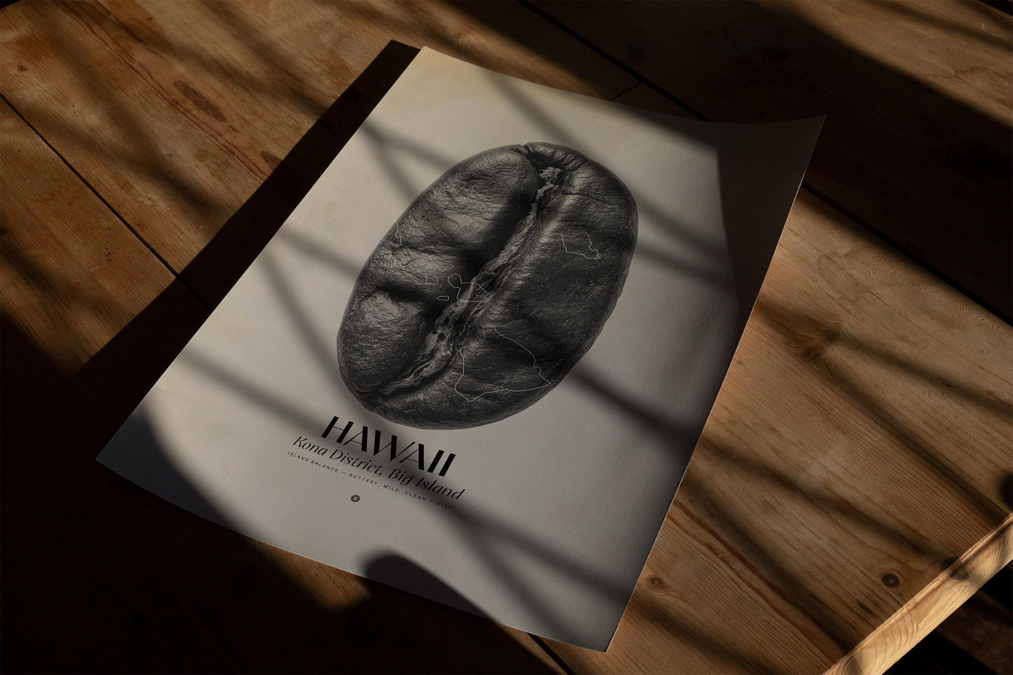 Hawaii Coffee Origins Print | Café Wall Art, Coffee Poster, Kitchen Decoration, Cafe-themed, Espresso Bar & Barista Decor