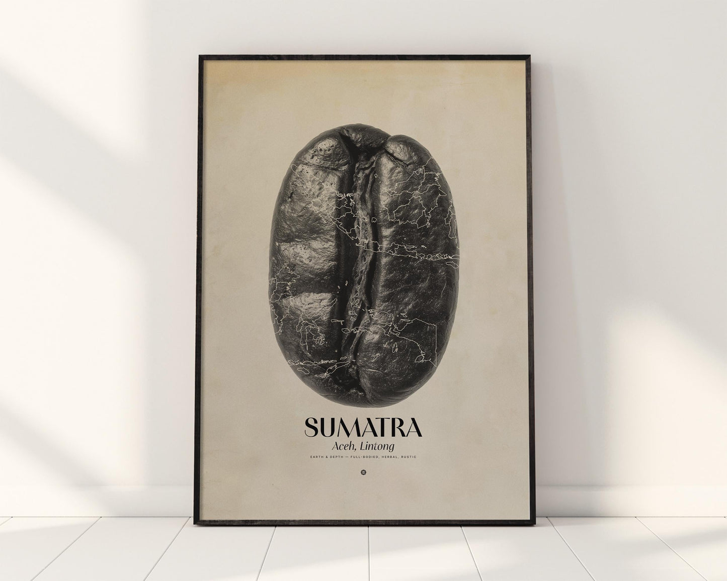 Sumatra Coffee Origins Print | Café Wall Art, Coffee Poster, Kitchen Decoration, Cafe-themed, Espresso Bar & Barista Decor