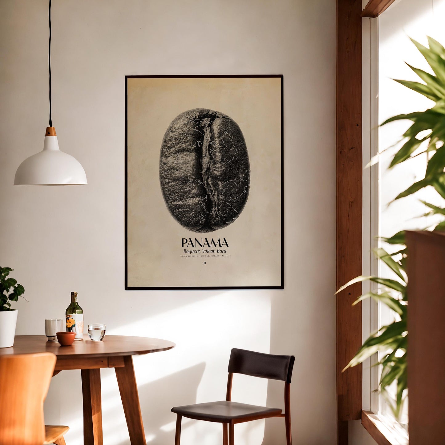 Panama Coffee Origins Print | Café Wall Art, Coffee Poster, Kitchen Decoration, Cafe-themed, Espresso Bar & Barista Decor