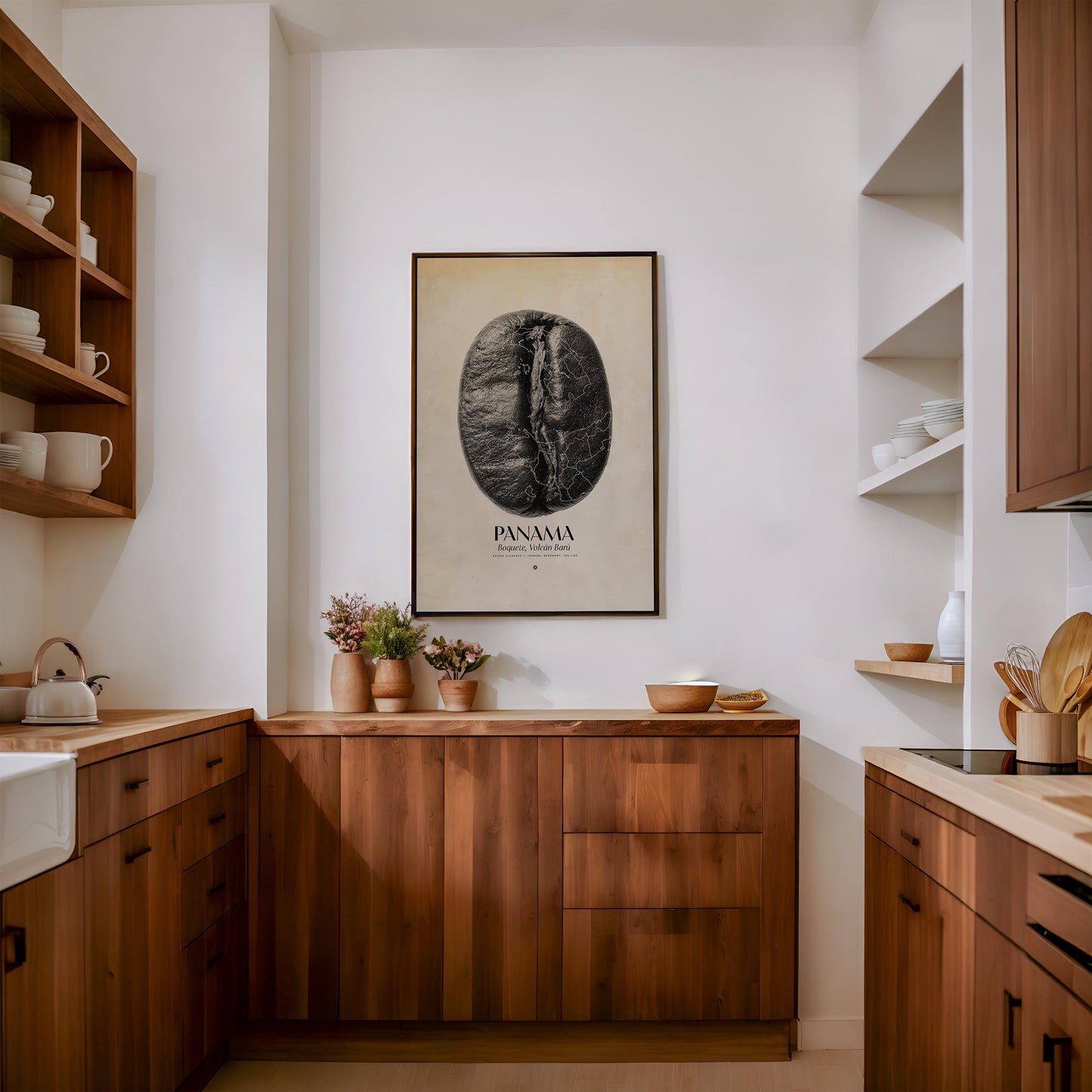 Panama Coffee Origins Print | Café Wall Art, Coffee Poster, Kitchen Decoration, Cafe-themed, Espresso Bar & Barista Decor