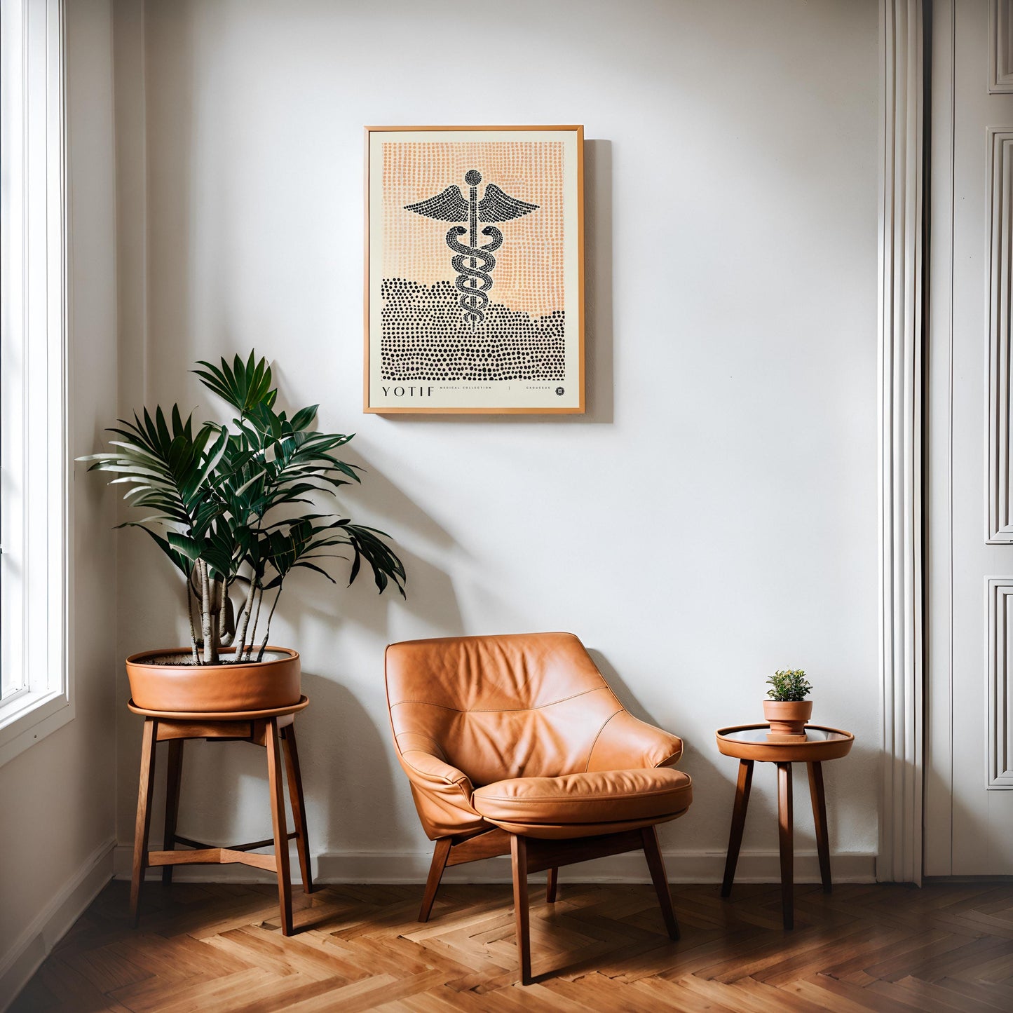 Caduceus Print, Abstract Medical Wall Art, Unique Doctor Poster, Med School Grad Present, Nurse Gift, Physician Office Decor