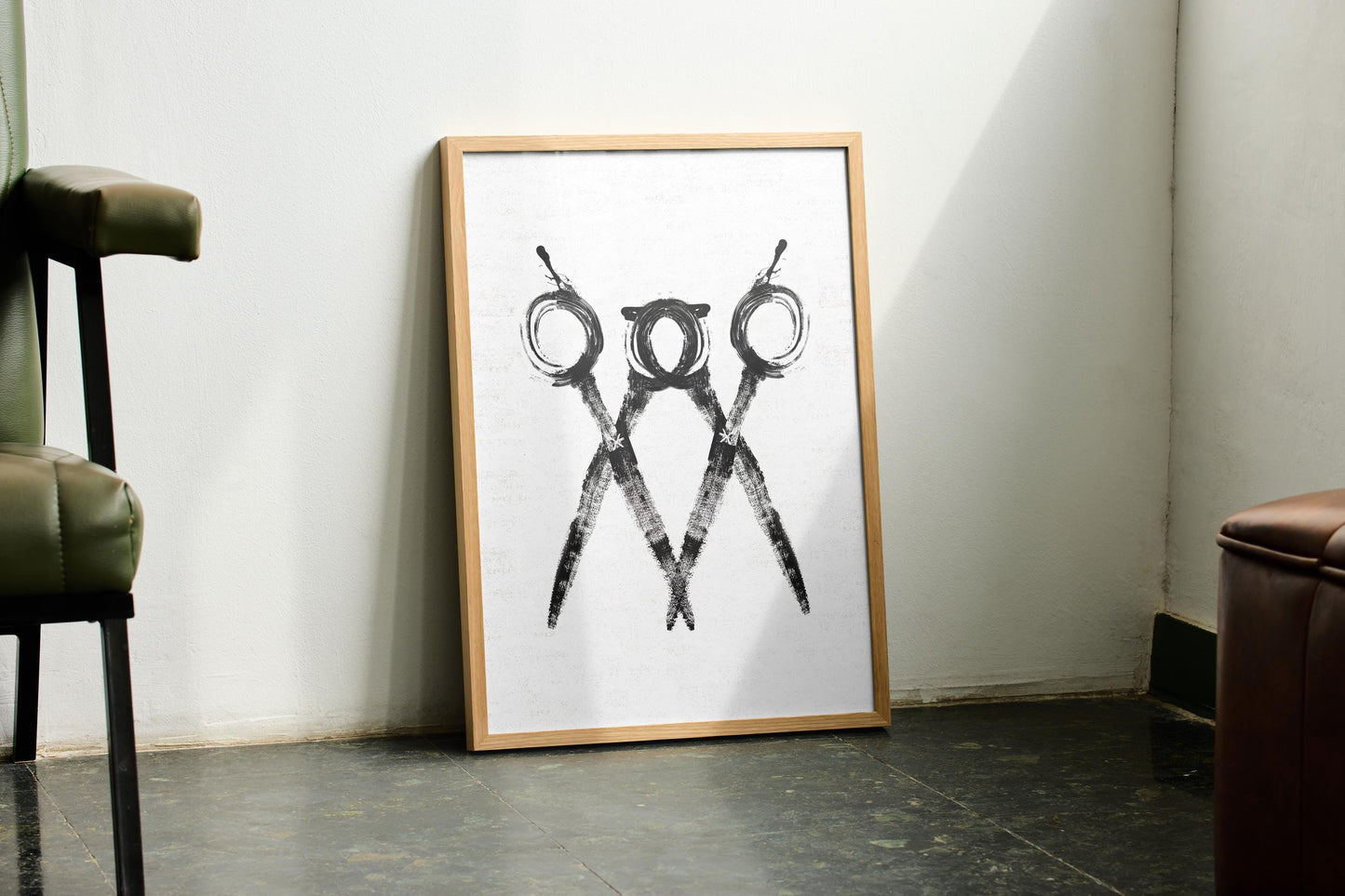 Scissors Print - Light Edition | Hair Salon Decor, Hair Stylist Wall Art, Barber Gift, Cosmetology Art, Salon Poster, Hairdresser Gift
