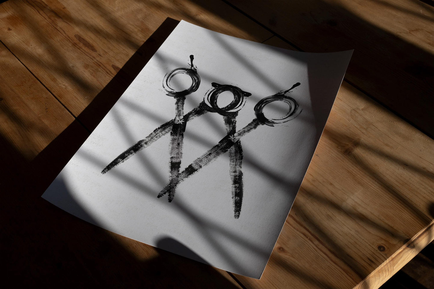 Scissors Print - Light Edition | Hair Salon Decor, Hair Stylist Wall Art, Barber Gift, Cosmetology Art, Salon Poster, Hairdresser Gift