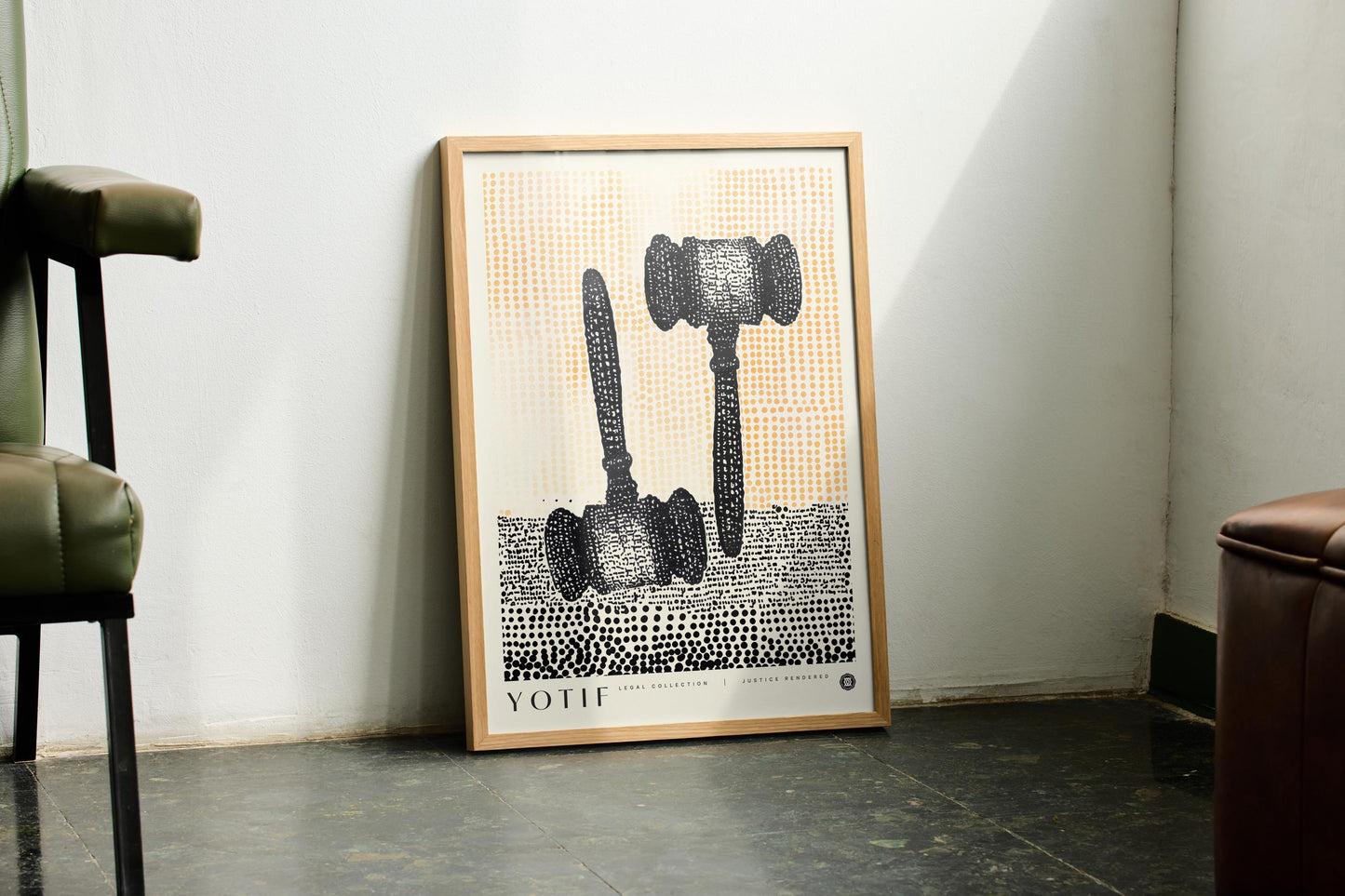 Justice Rendered, Law Poster, Judge Gavel Print, Lawyer Office Decor, Justice Wall Art, Law Student Gift, Lawyer Gift, Attorney Office Decor