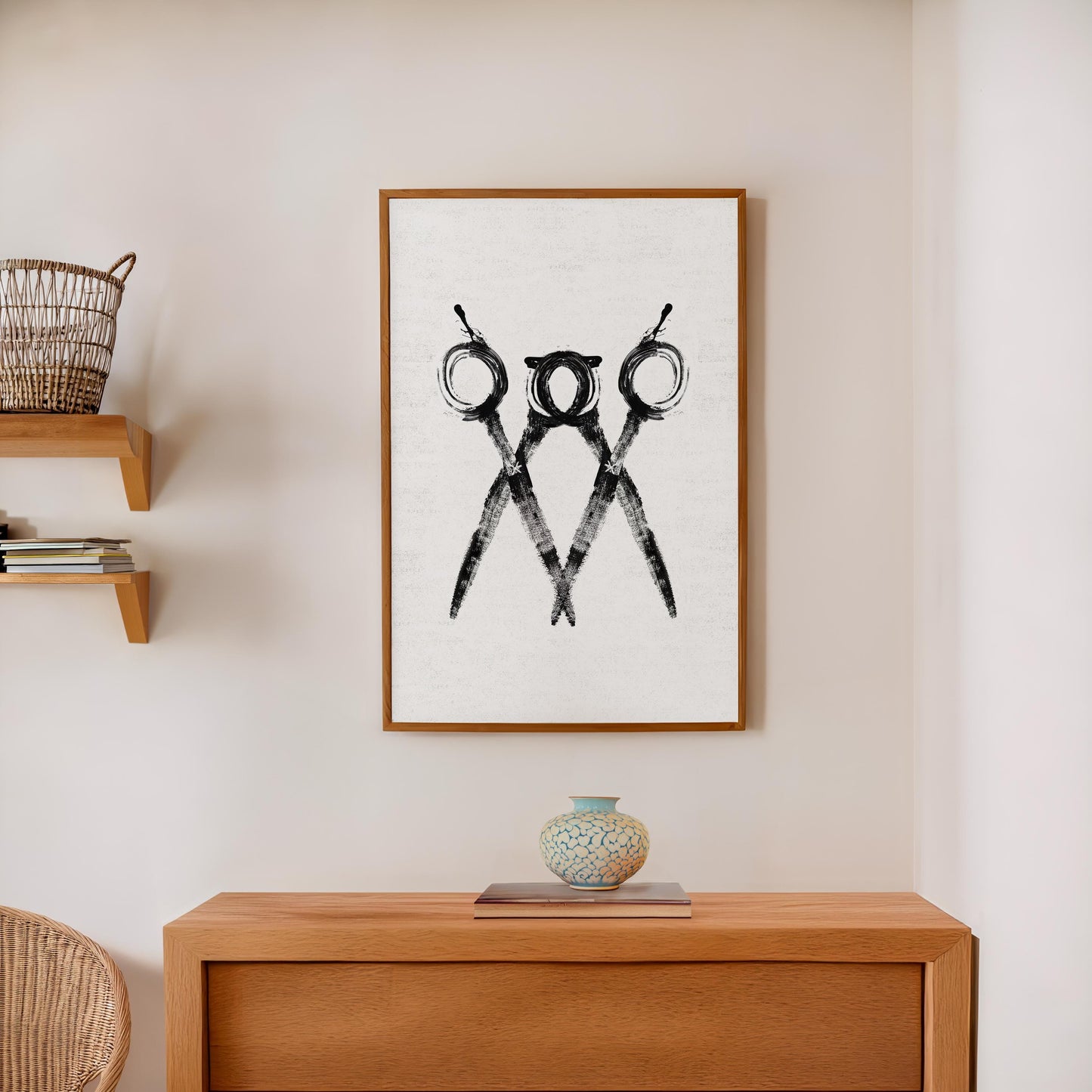 Scissors Print - Light Edition | Hair Salon Decor, Hair Stylist Wall Art, Barber Gift, Cosmetology Art, Salon Poster, Hairdresser Gift