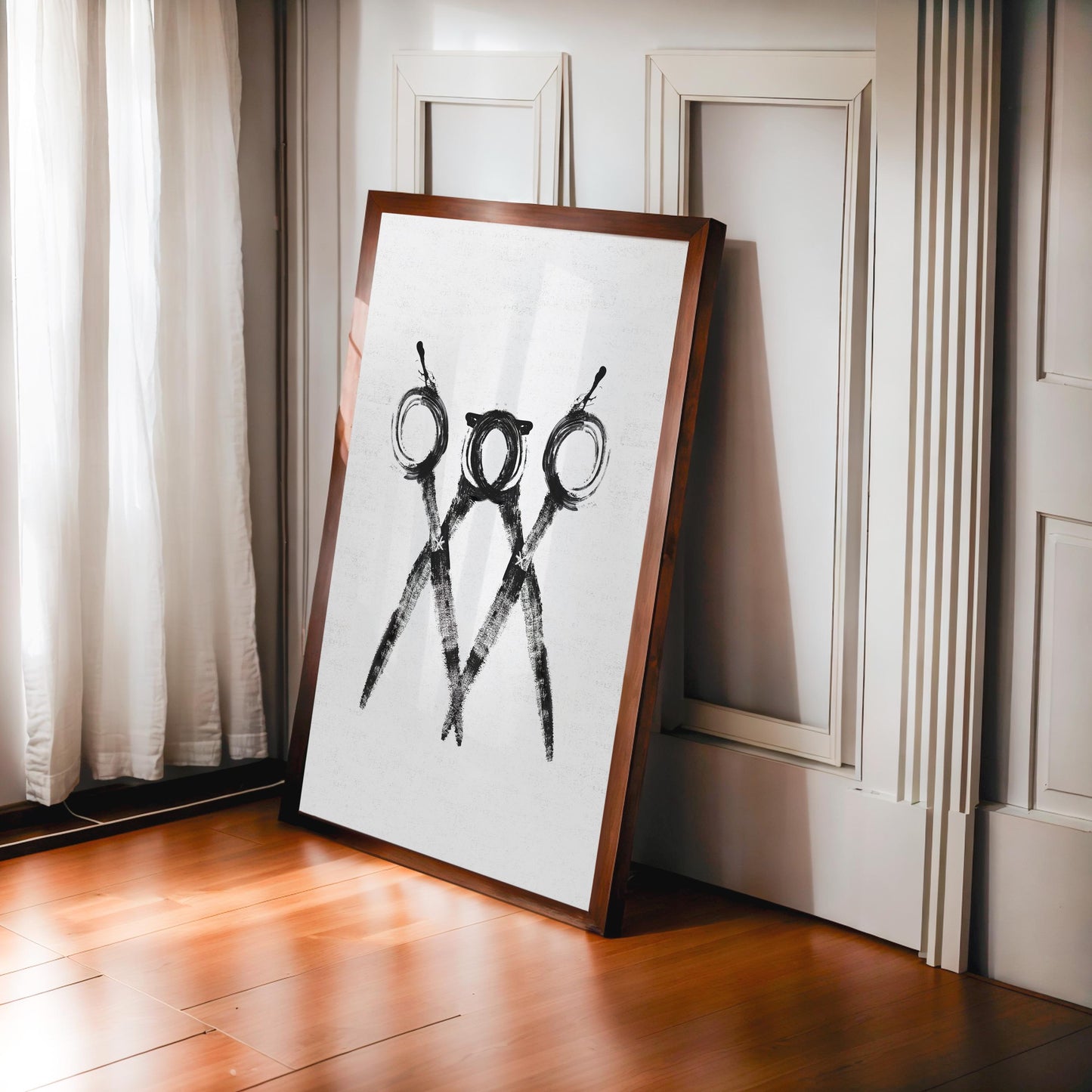 Scissors Print - Light Edition | Hair Salon Decor, Hair Stylist Wall Art, Barber Gift, Cosmetology Art, Salon Poster, Hairdresser Gift