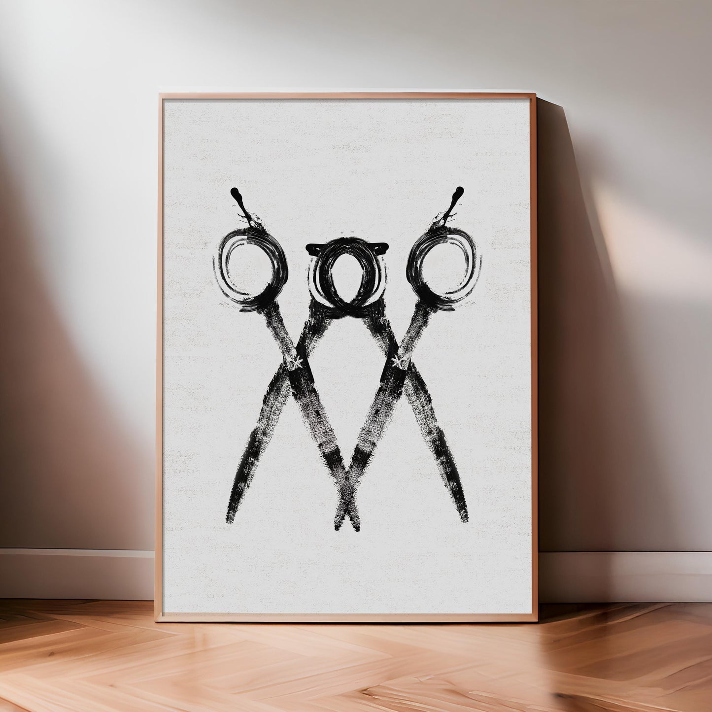 Scissors Print - Light Edition | Hair Salon Decor, Hair Stylist Wall Art, Barber Gift, Cosmetology Art, Salon Poster, Hairdresser Gift