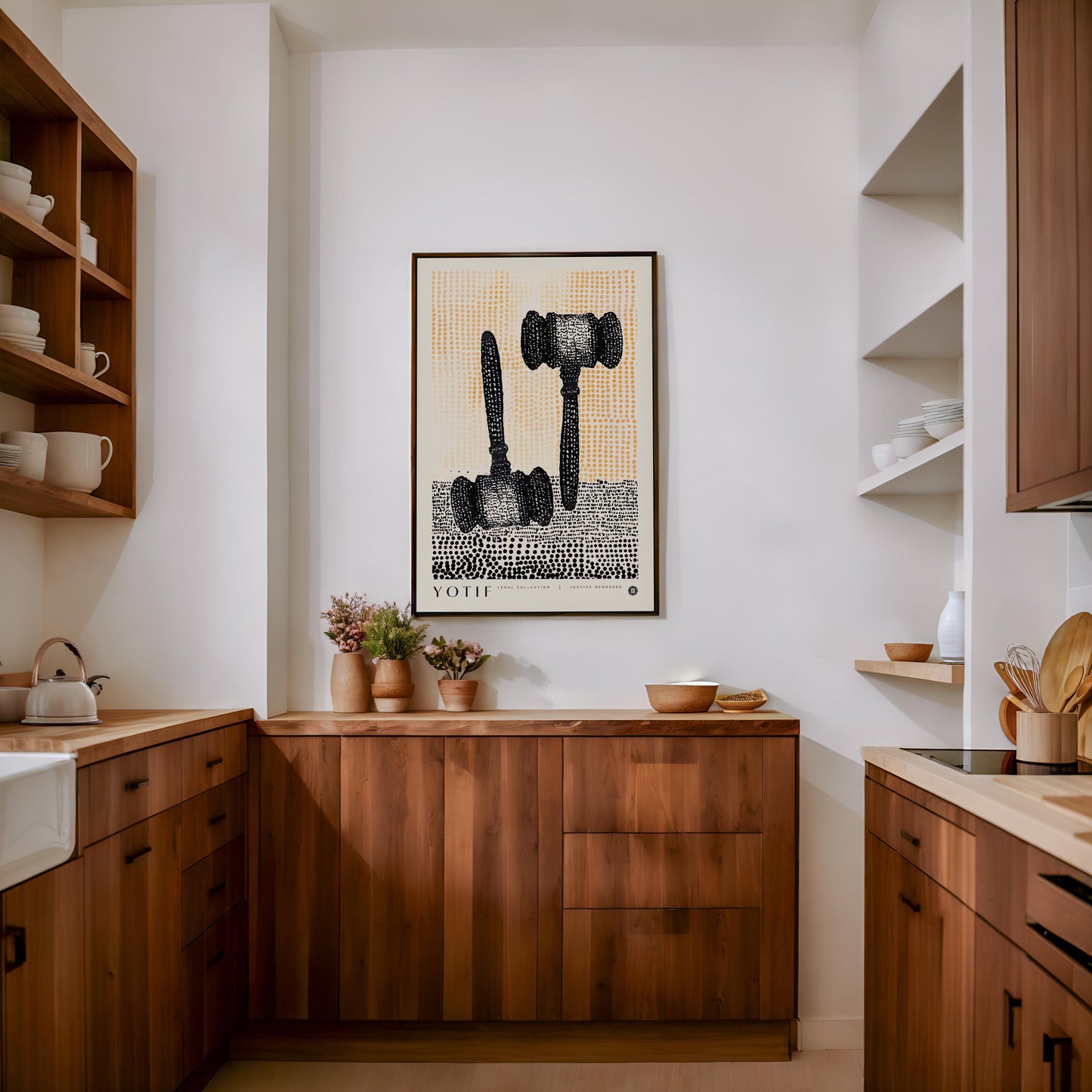 Justice Rendered, Law Poster, Judge Gavel Print, Lawyer Office Decor, Justice Wall Art, Law Student Gift, Lawyer Gift, Attorney Office Decor