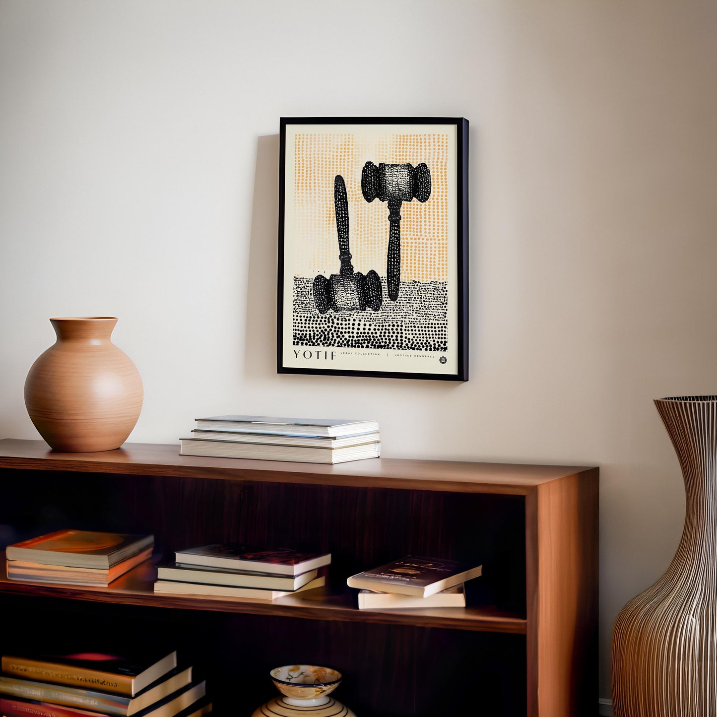 Justice Rendered, Law Poster, Judge Gavel Print, Lawyer Office Decor, Justice Wall Art, Law Student Gift, Lawyer Gift, Attorney Office Decor