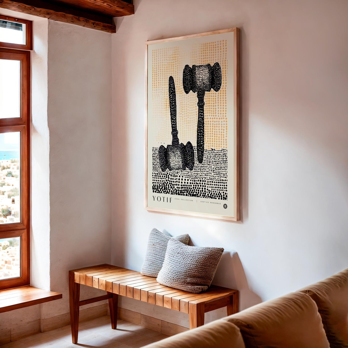 Justice Rendered, Law Poster, Judge Gavel Print, Lawyer Office Decor, Justice Wall Art, Law Student Gift, Lawyer Gift, Attorney Office Decor