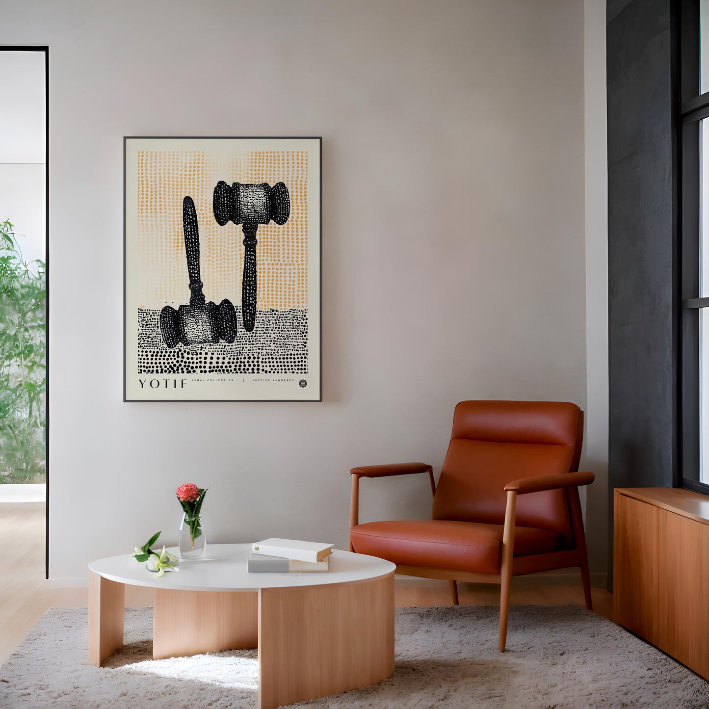 Justice Rendered, Law Poster, Judge Gavel Print, Lawyer Office Decor, Justice Wall Art, Law Student Gift, Lawyer Gift, Attorney Office Decor