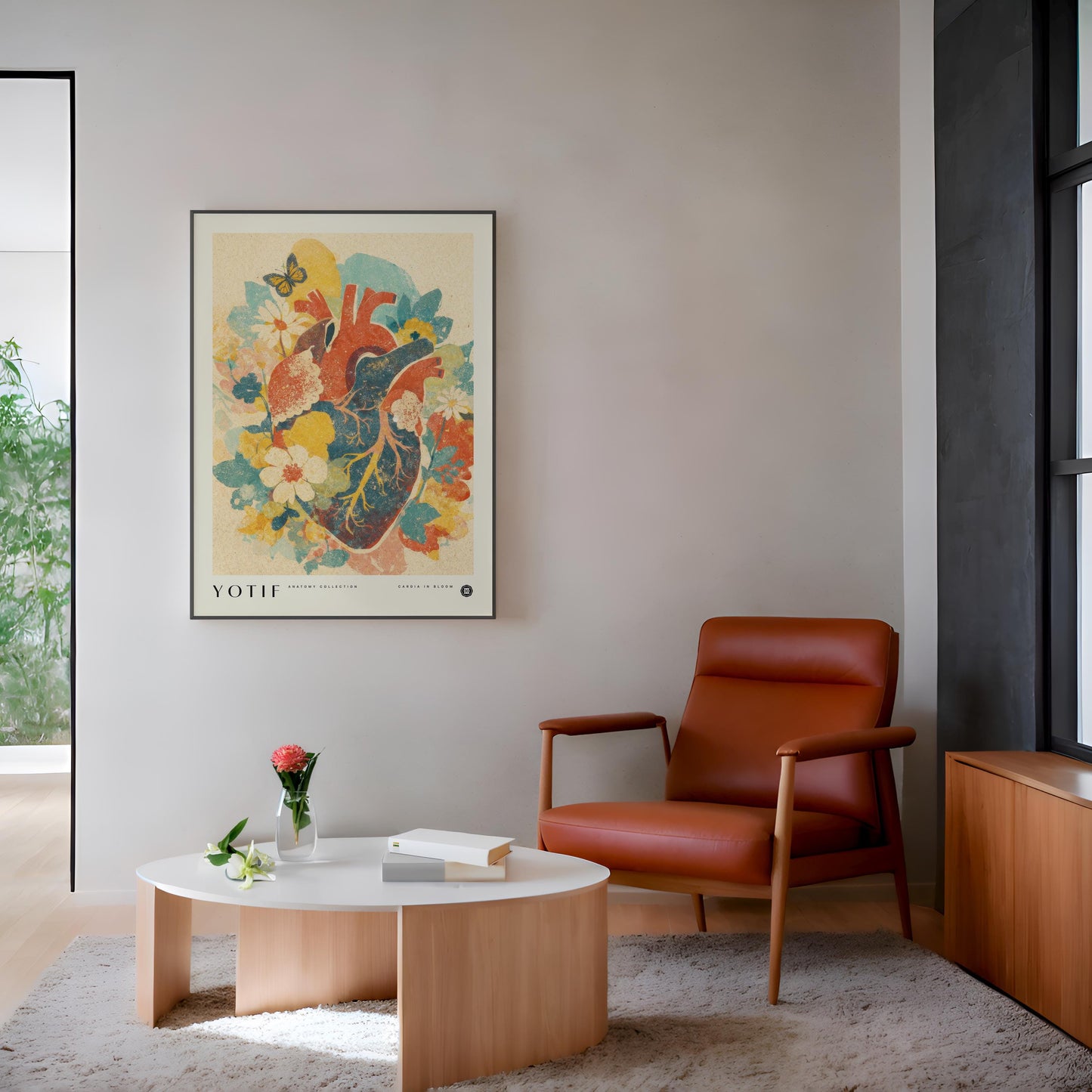 Cardia in Bloom | Anatomy Wall Art, Medical Print, Heart Anatomy, Doctor Poster, Med School Grad Gift, Nurse Gift, Medicine Decor