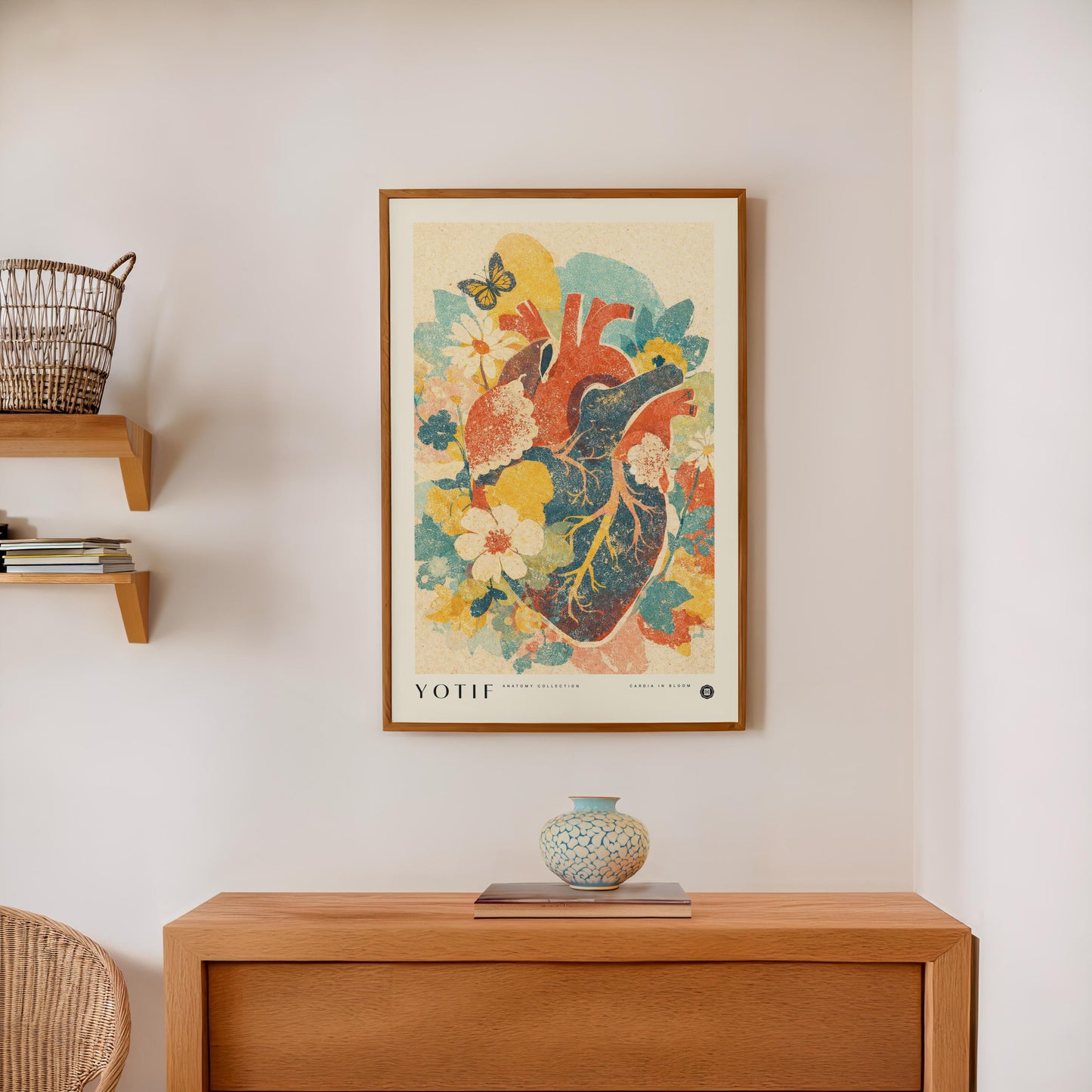 Cardia in Bloom | Anatomy Wall Art, Medical Print, Heart Anatomy, Doctor Poster, Med School Grad Gift, Nurse Gift, Medicine Decor