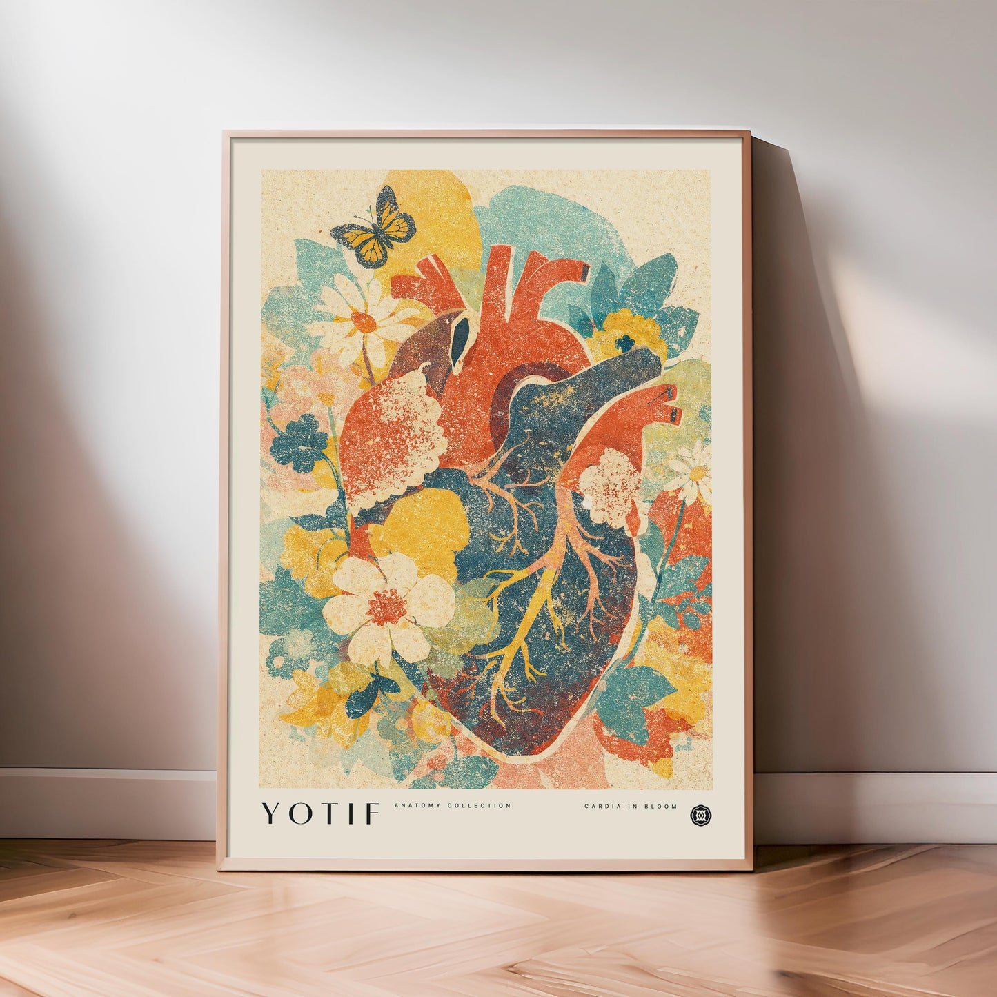 Cardia in Bloom | Anatomy Wall Art, Medical Print, Heart Anatomy, Doctor Poster, Med School Grad Gift, Nurse Gift, Medicine Decor