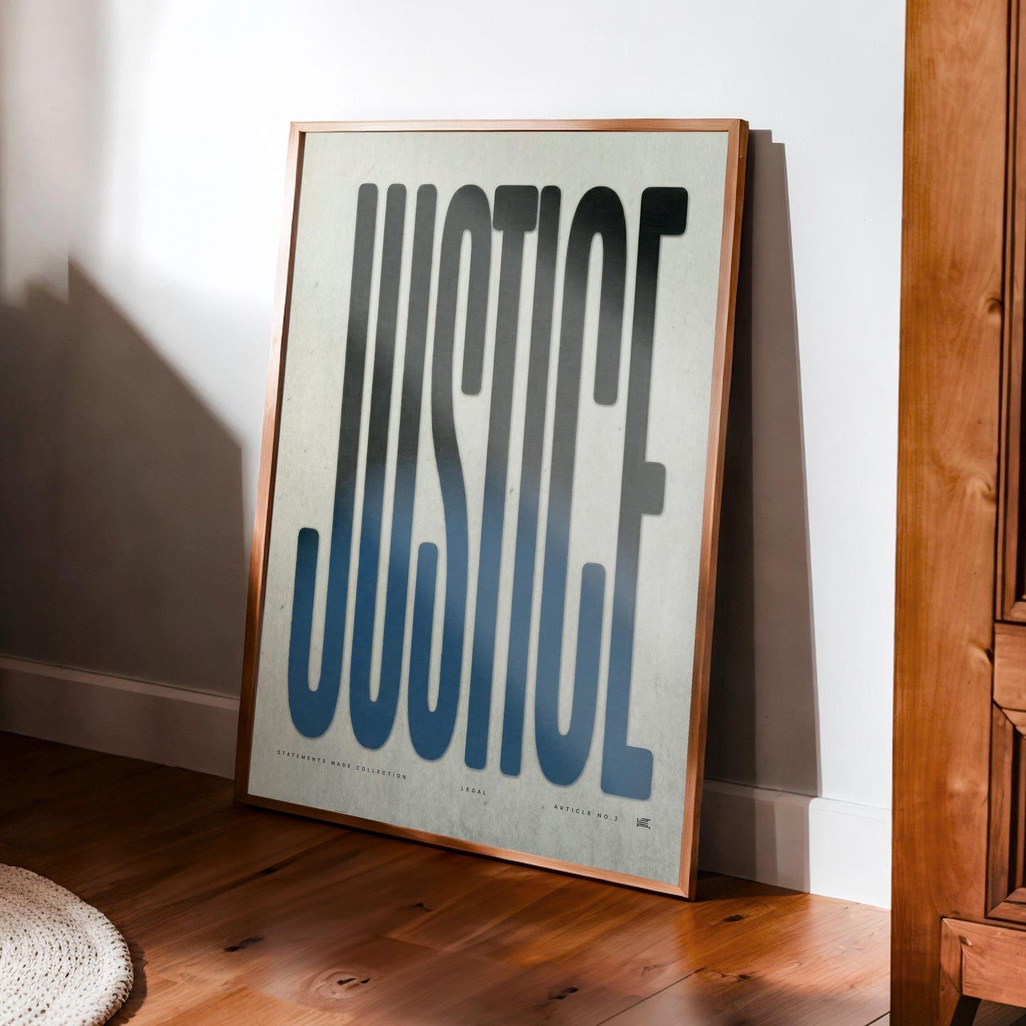 JUSTICE | Law Poster, Lawyer Decor, Law Student Gift, Attorney Office Decor, Typography Print