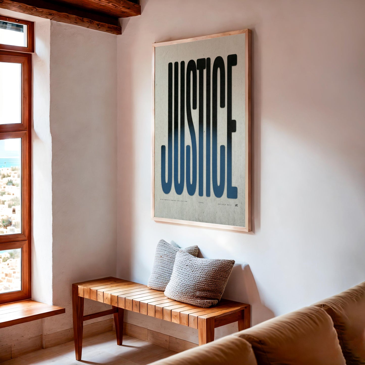 JUSTICE | Law Poster, Lawyer Decor, Law Student Gift, Attorney Office Decor, Typography Print