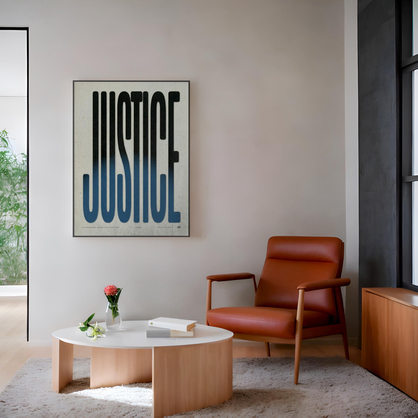 JUSTICE | Law Poster, Lawyer Decor, Law Student Gift, Attorney Office Decor, Typography Print