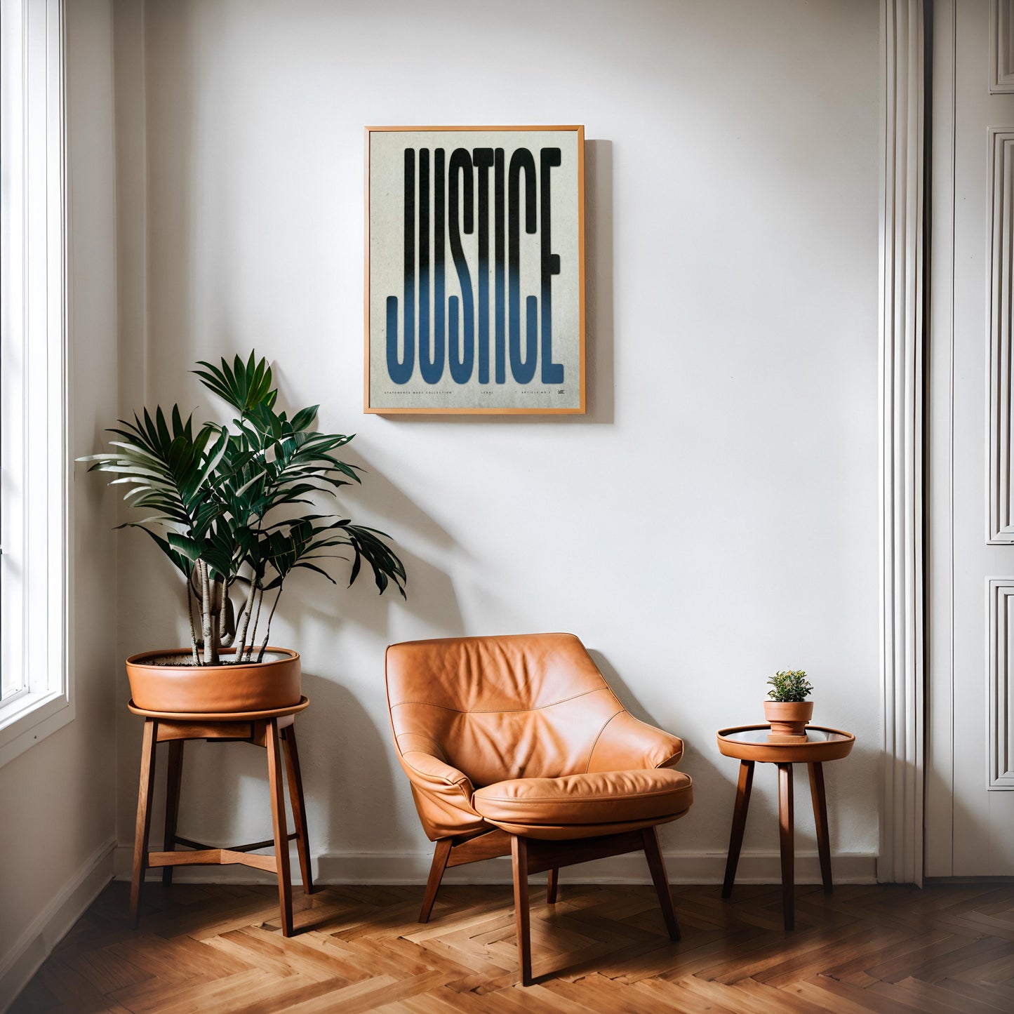 JUSTICE | Law Poster, Lawyer Decor, Law Student Gift, Attorney Office Decor, Typography Print