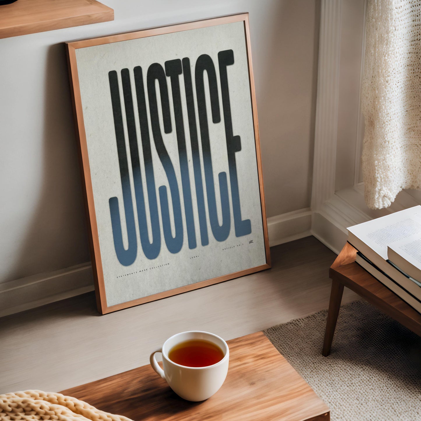 JUSTICE | Law Poster, Lawyer Decor, Law Student Gift, Attorney Office Decor, Typography Print