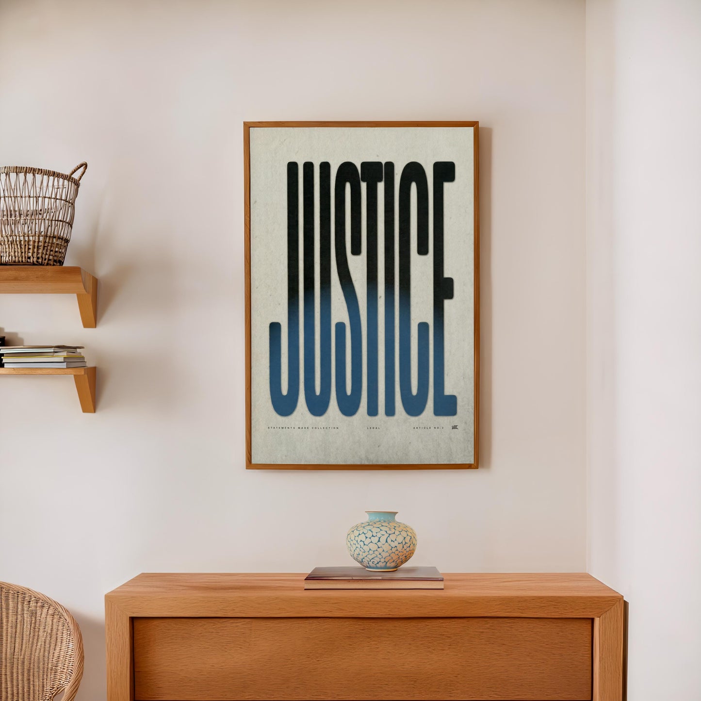 JUSTICE | Law Poster, Lawyer Decor, Law Student Gift, Attorney Office Decor, Typography Print