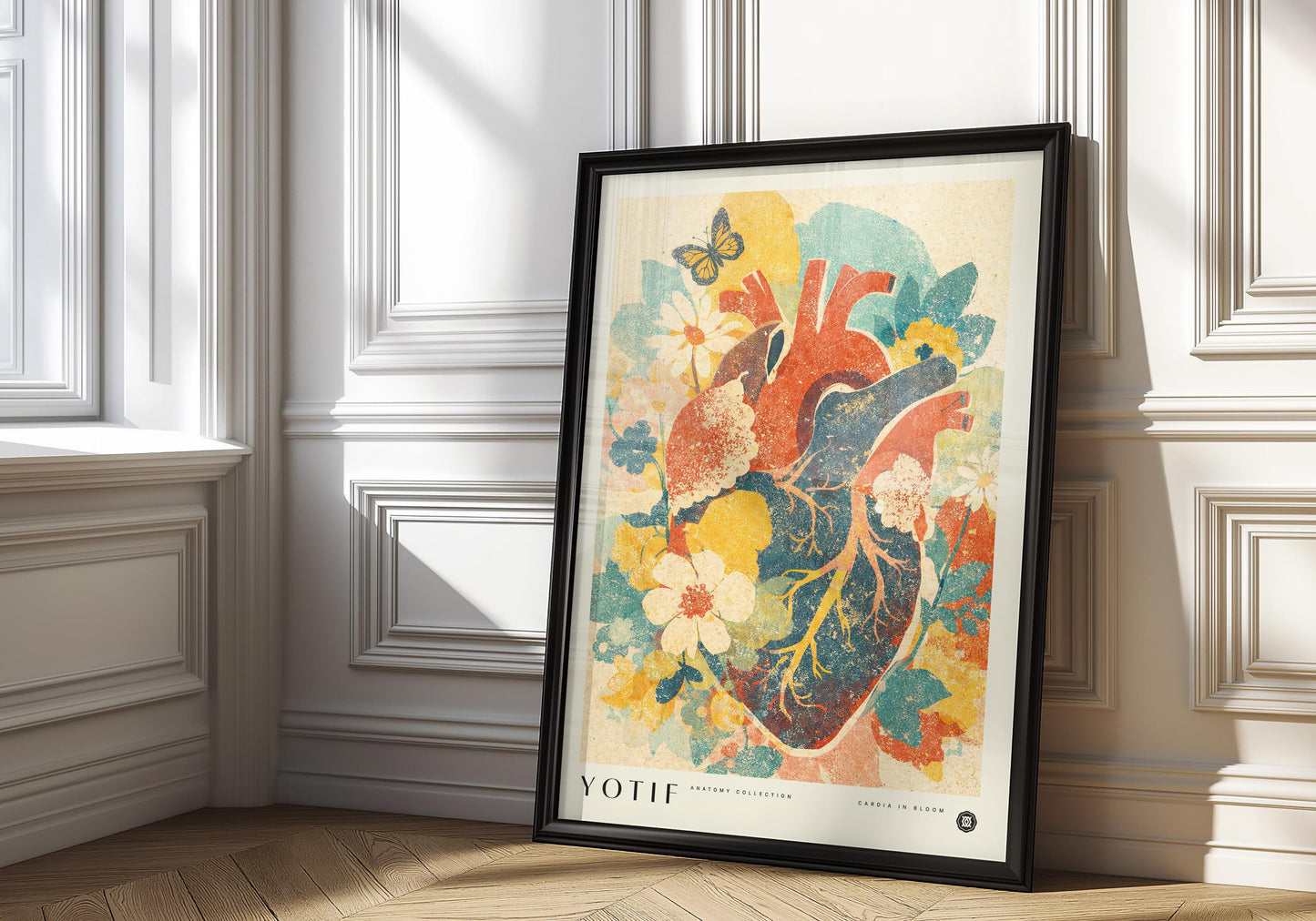 Cardia in Bloom | Anatomy Wall Art, Medical Print, Heart Anatomy, Doctor Poster, Med School Grad Gift, Nurse Gift, Medicine Decor