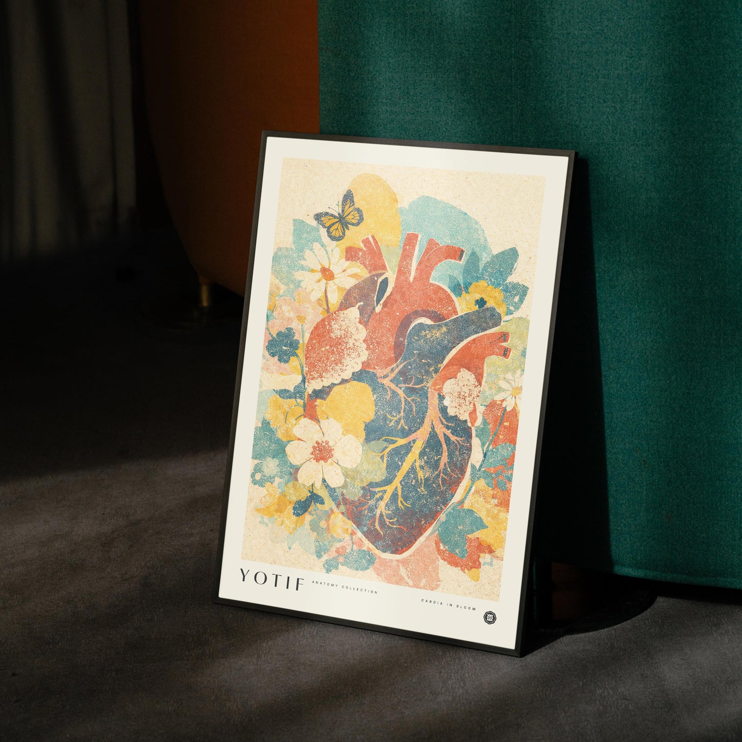 Cardia in Bloom | Anatomy Wall Art, Medical Print, Heart Anatomy, Doctor Poster, Med School Grad Gift, Nurse Gift, Medicine Decor