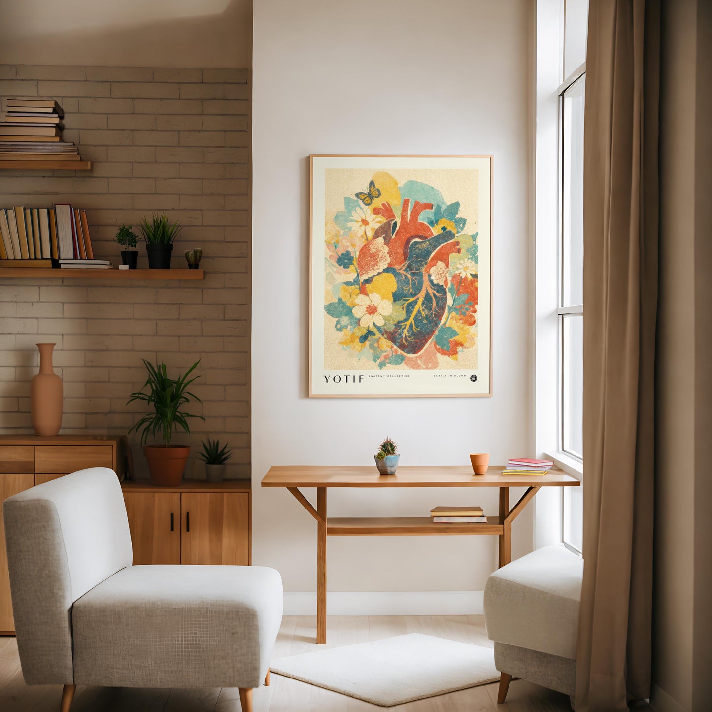 Cardia in Bloom | Anatomy Wall Art, Medical Print, Heart Anatomy, Doctor Poster, Med School Grad Gift, Nurse Gift, Medicine Decor
