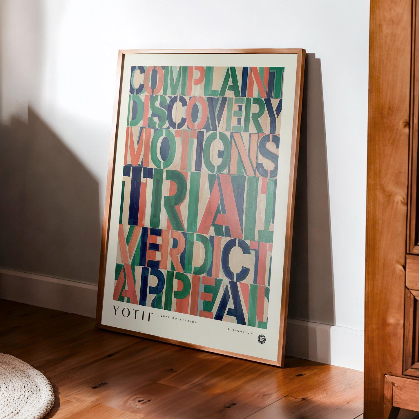 Process of Litigation | Law Wall Art Poster, Law Student Gift, Lawyer Gift, Attorney Office Decor