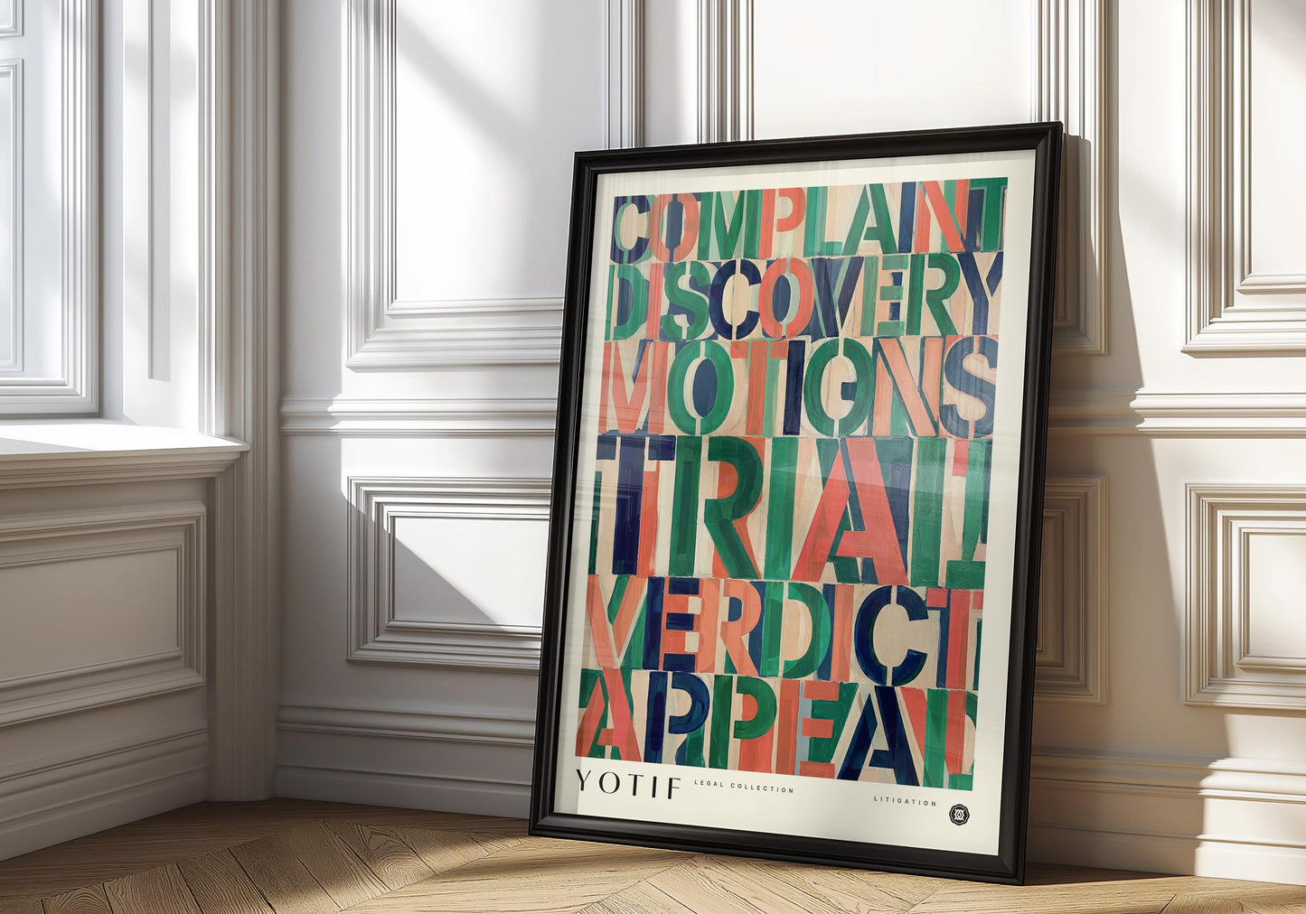 Process of Litigation | Law Wall Art Poster, Law Student Gift, Lawyer Gift, Attorney Office Decor