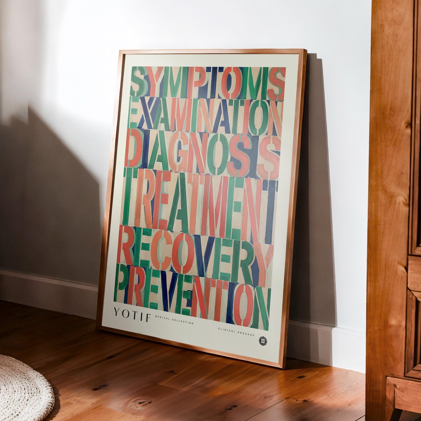 Clinical Process | Medical Wall Art Poster, Doctor Office Print, Med School Grad Gift, Nurse Gift, Medicine Decor, Typography Design
