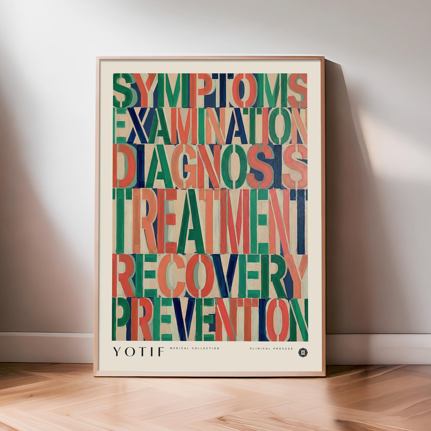 Clinical Process | Medical Wall Art Poster, Doctor Office Print, Med School Grad Gift, Nurse Gift, Medicine Decor, Typography Design